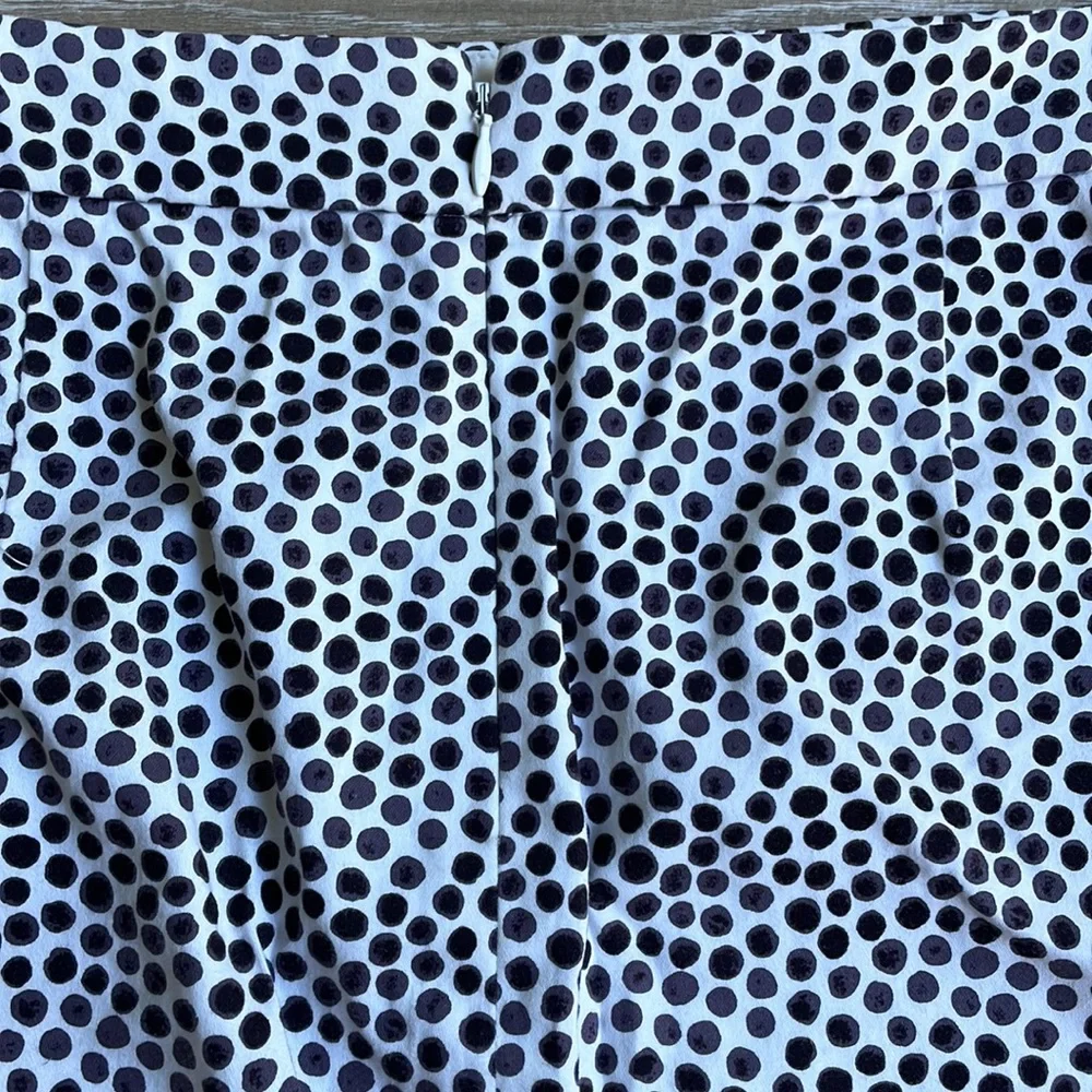 J.Crew The Pencil Black and White Dot Skirt - Size 4